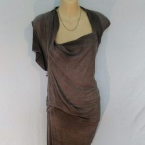 All Saints Spitalfields Gatsby Ruched Dress Sm